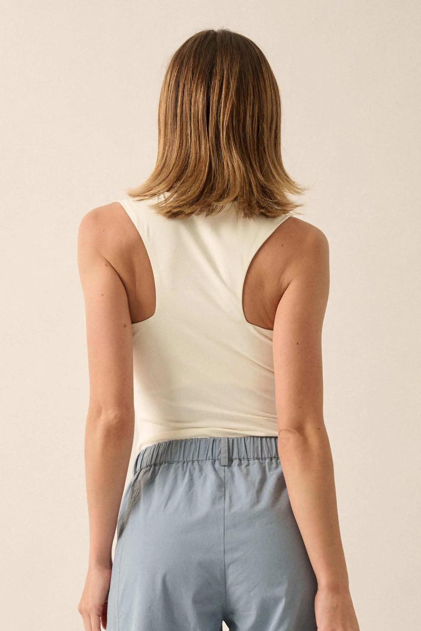 Lifted Fit Square Neck Tank Bodysuit