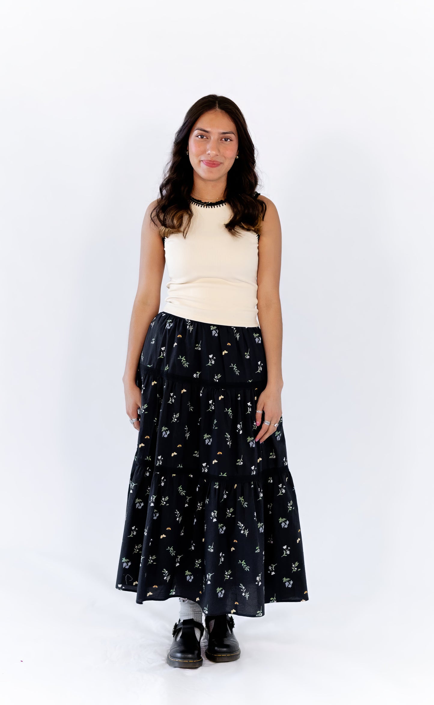 Darla Floral Midi Skirt ⤫ Restocked