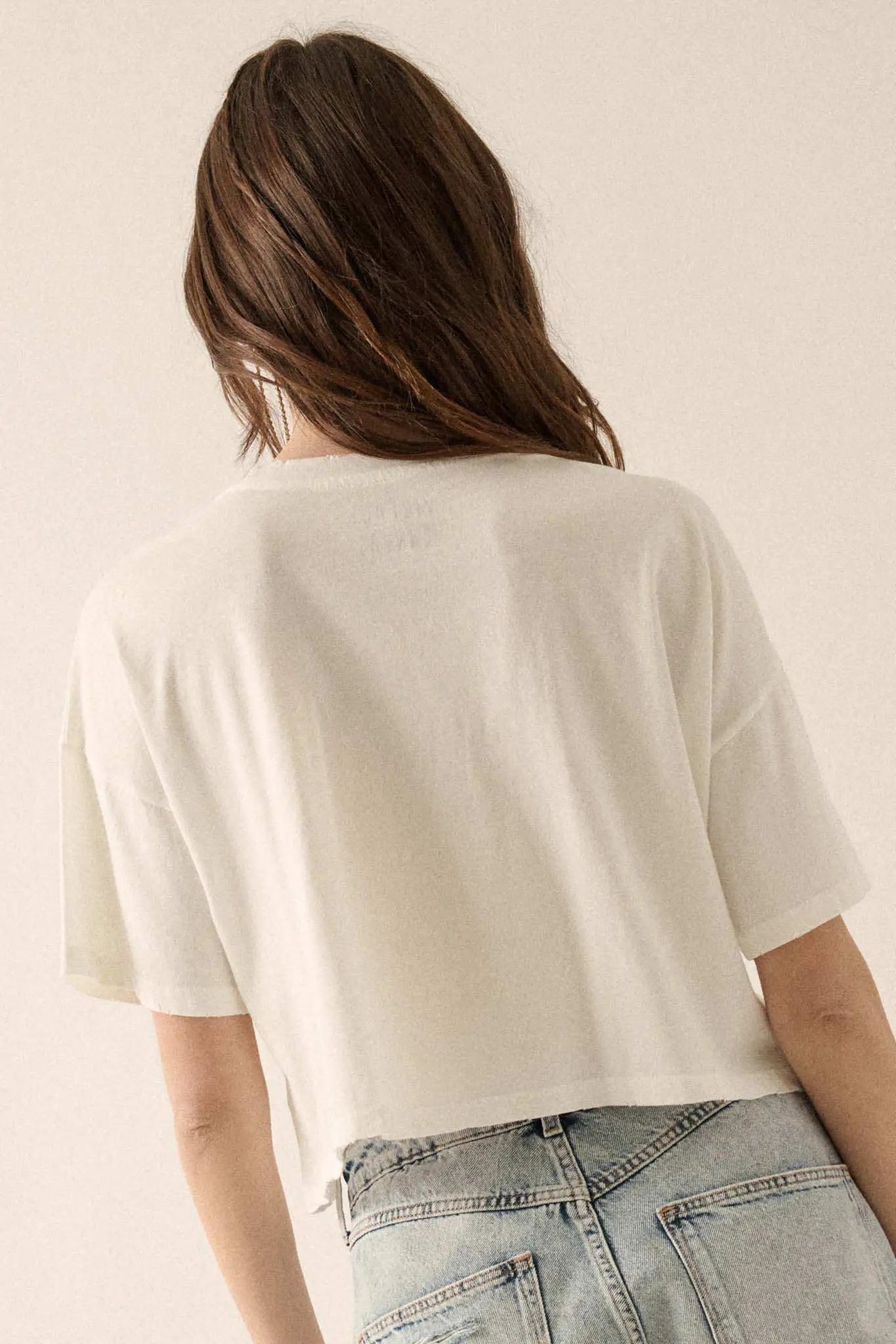 Enchanted Cove Cropped Seahorse Graphic Tee