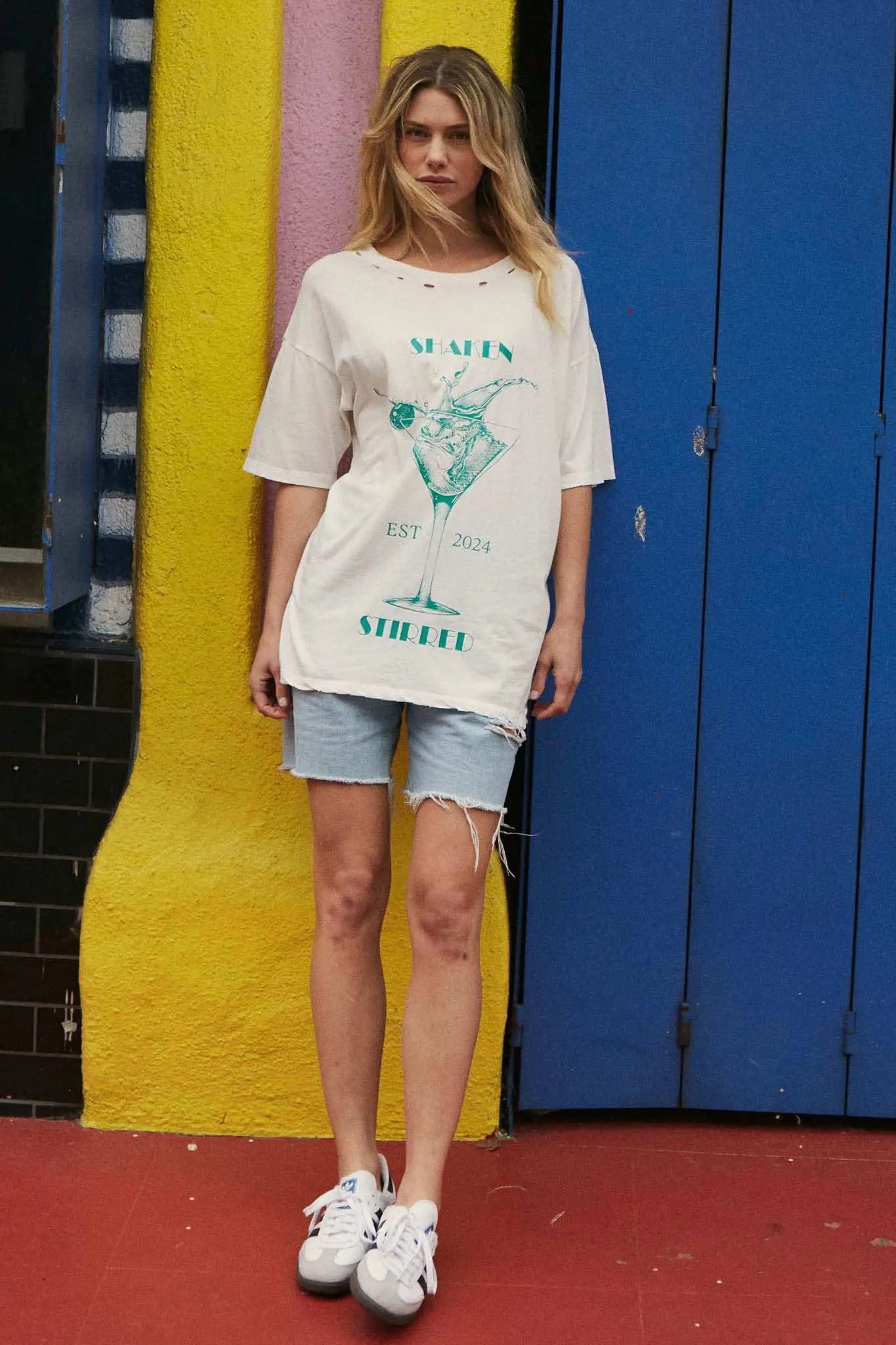Shaken & Stirred Distressed Martini Graphic Tee