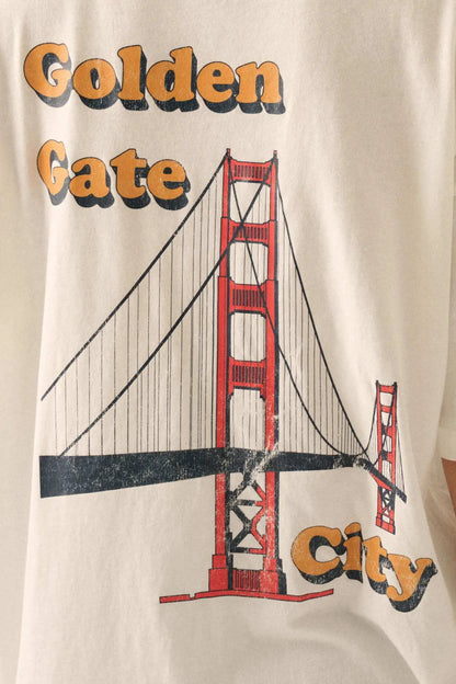 San Francisco Vintage-Print Oversize Graphic Tee