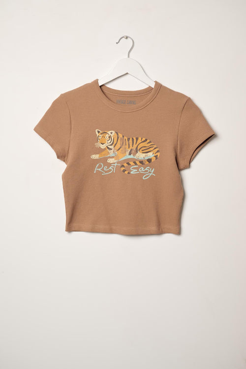Rest Easy Tiger Thermal Graphic Baby Tee