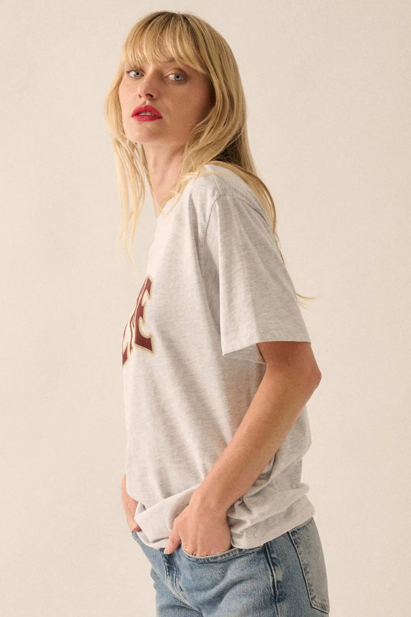 Être Credit Loose-Fit Heather Graphic Tee