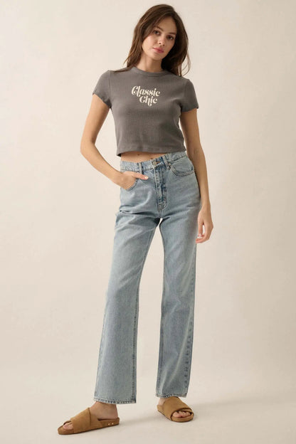 Classic Chic Thermal Graphic Baby Tee