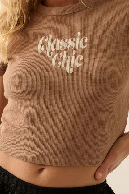 Classic Chic Thermal Graphic Baby Tee