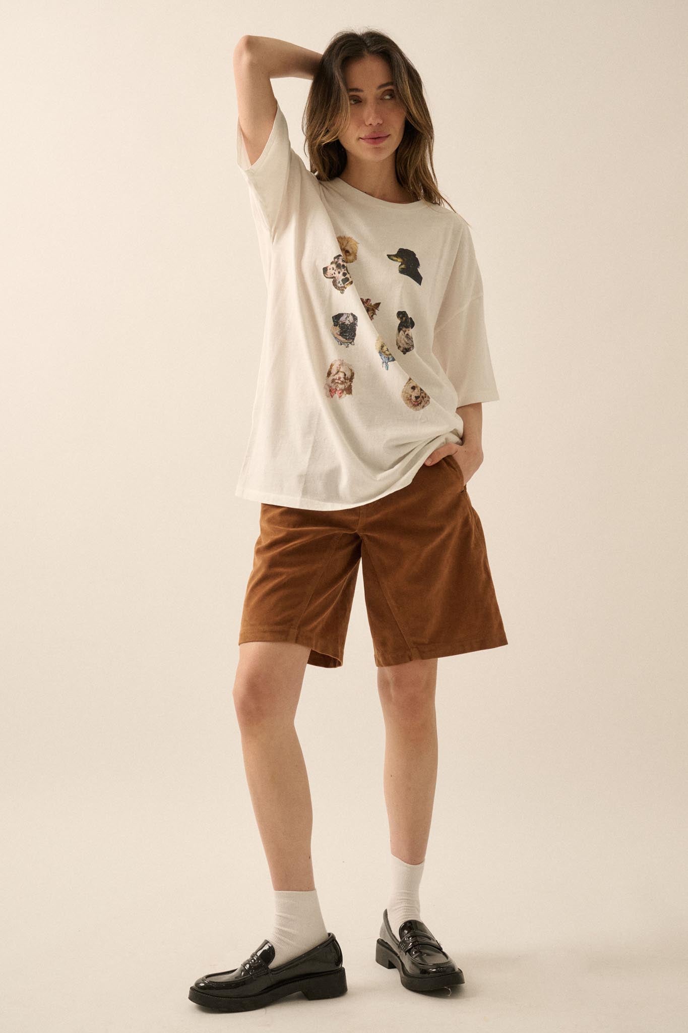 Dog Days Garment-Wash Oversize Graphic Tee
