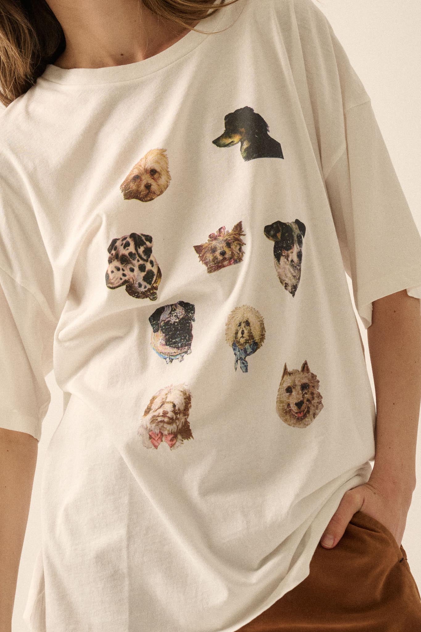 Dog Days Garment-Wash Oversize Graphic Tee