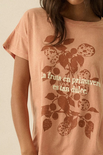 La Fruta Dulce Vintage-Wash Fruit Graphic Tee