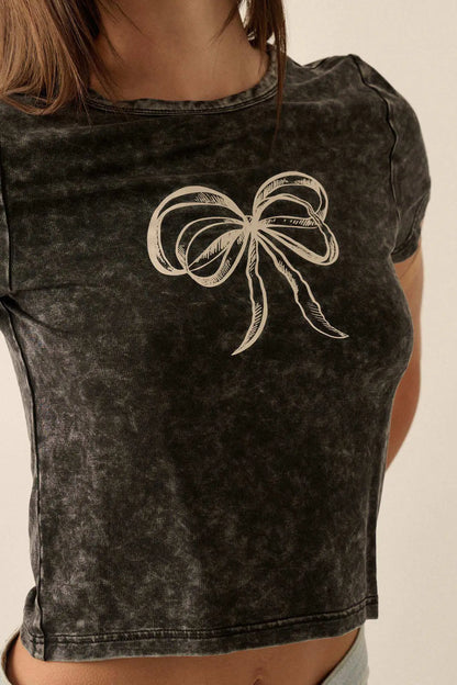 Bow Wow Vintage-Wash Graphic Baby Tee