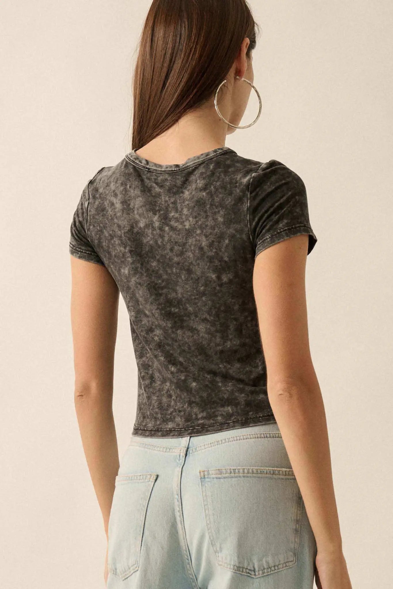 Bow Wow Vintage-Wash Graphic Baby Tee