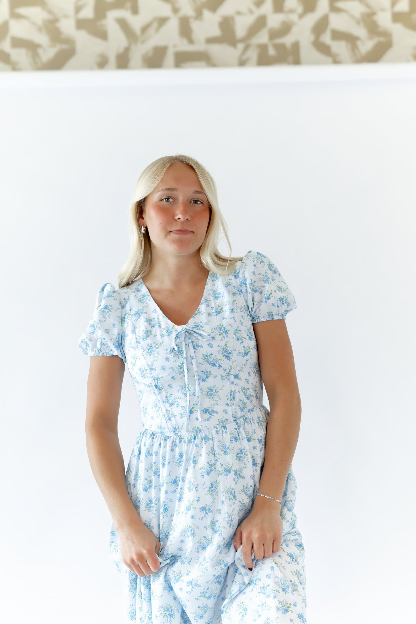 Imogen Floral Dress · Blue