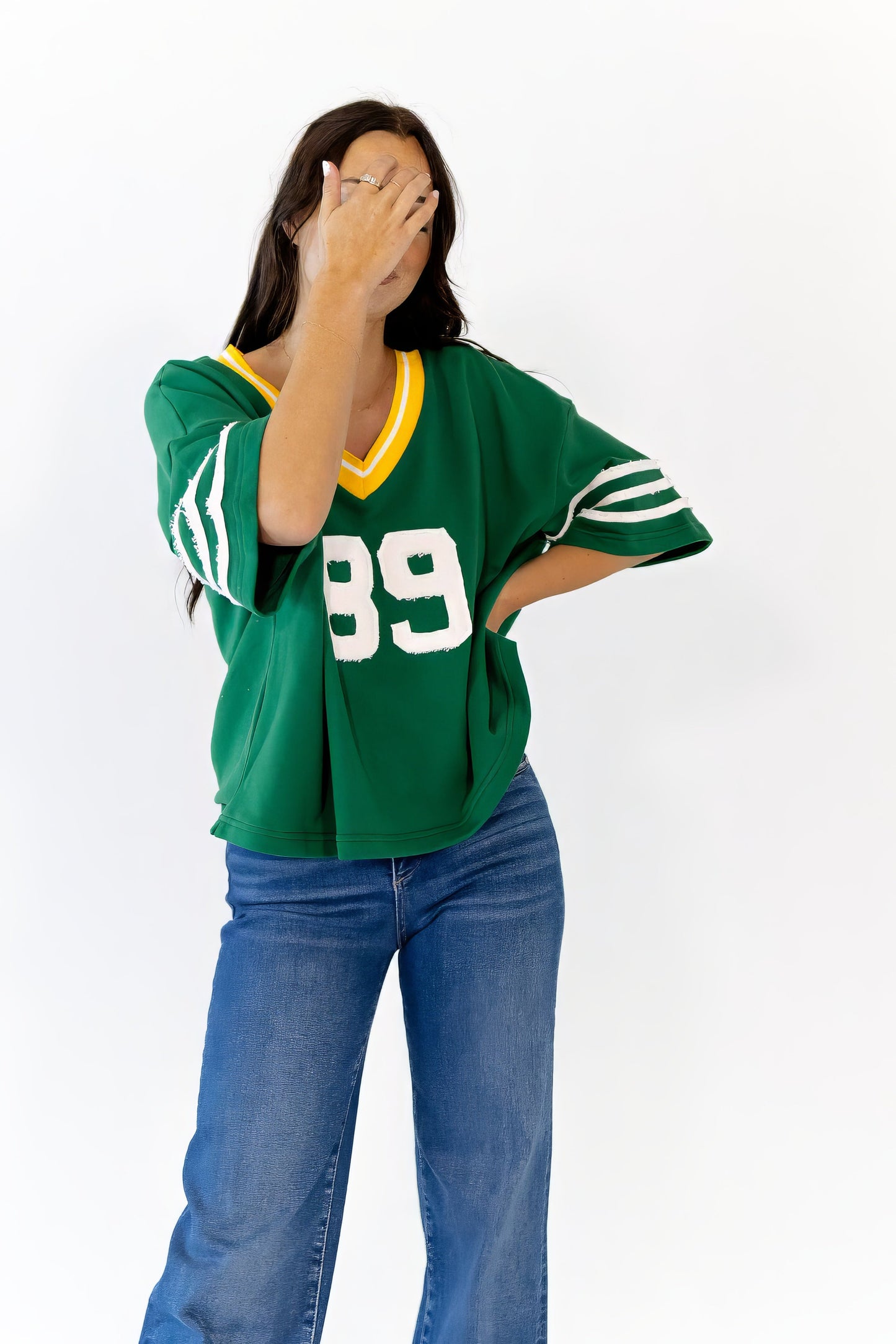 Maison Textured Pullover · Green