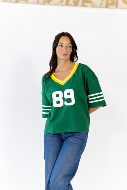 Maison Textured Pullover · Green