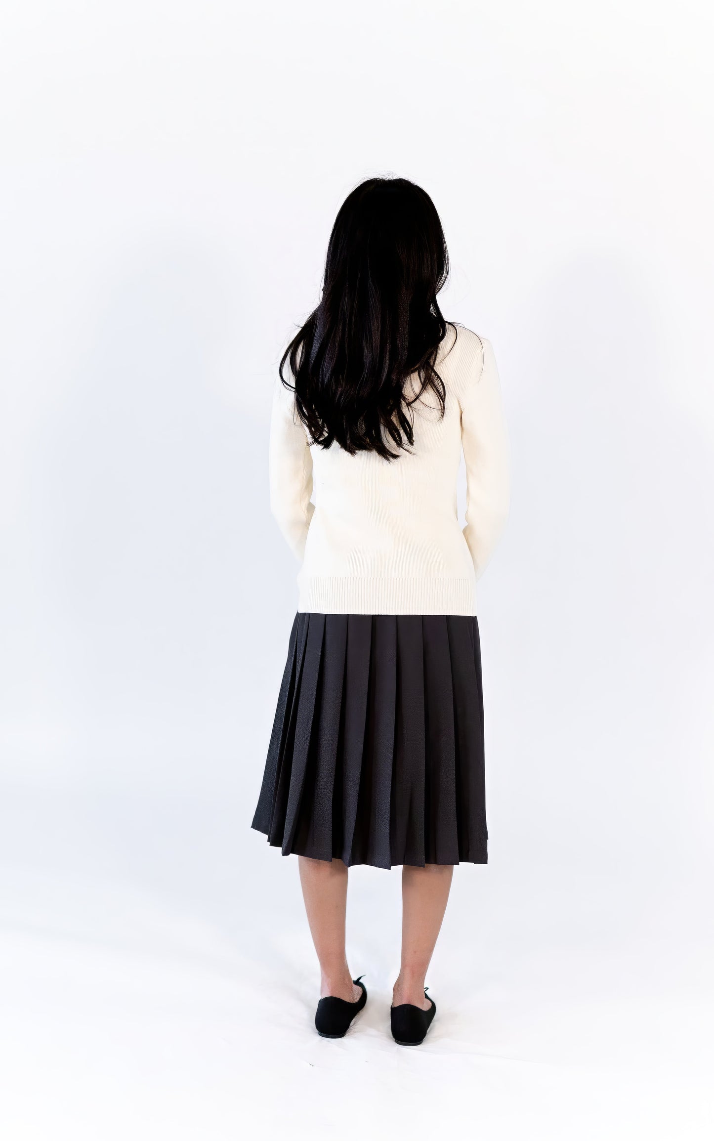 Simone Charcoal Tie Waist Skirt