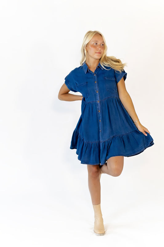 Sevilla Denim Mini Dress