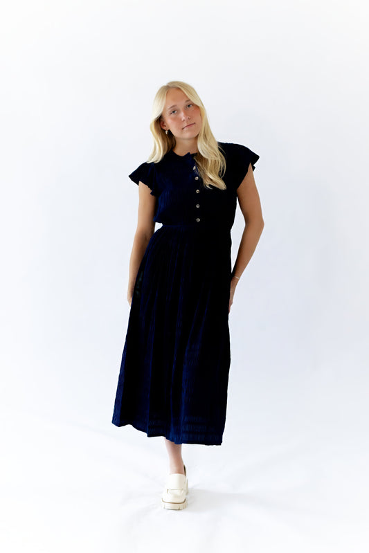 Christie Textured Midi Dress