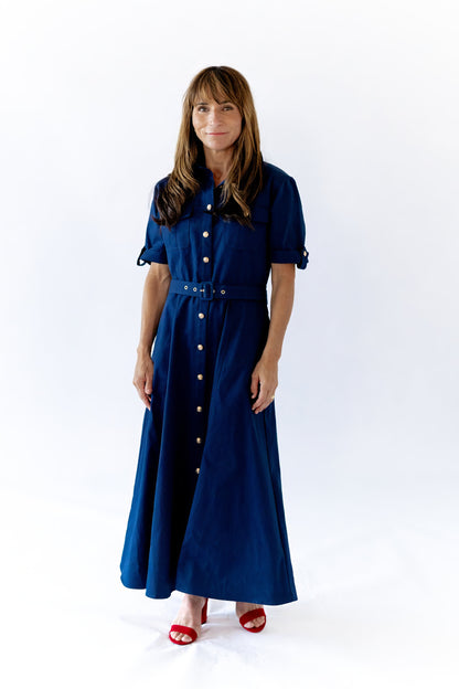 Indra Belted Maxi Dress