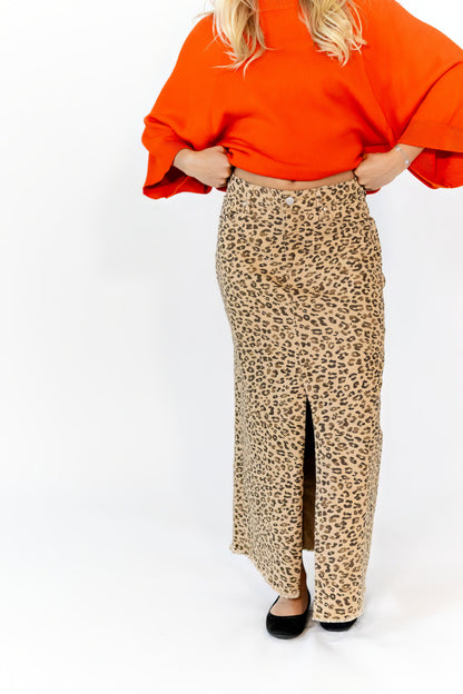 Meryll Cheetah Print Skirt