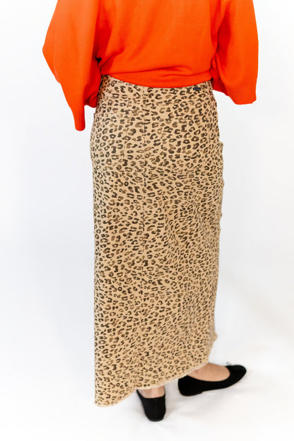 Meryll Cheetah Print Skirt