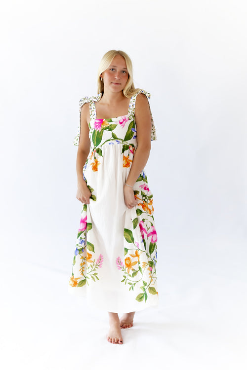 Liesel Mixed Print Maxi Dress
