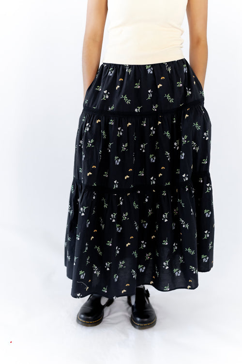 Darla Floral Midi Skirt  ⤫ Restocked