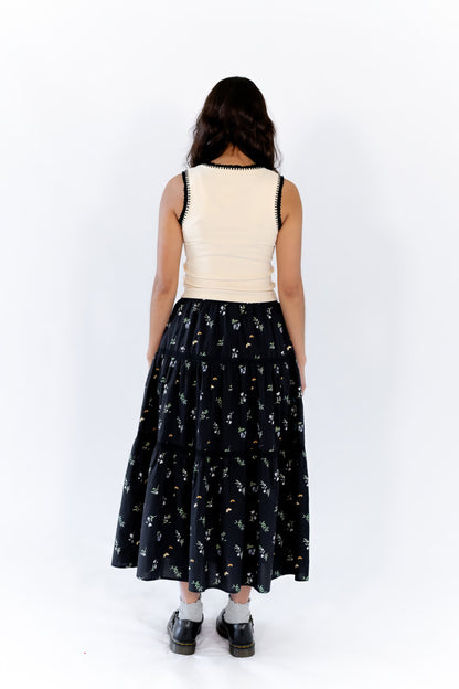 Darla Floral Midi Skirt  ⤫ Restocked