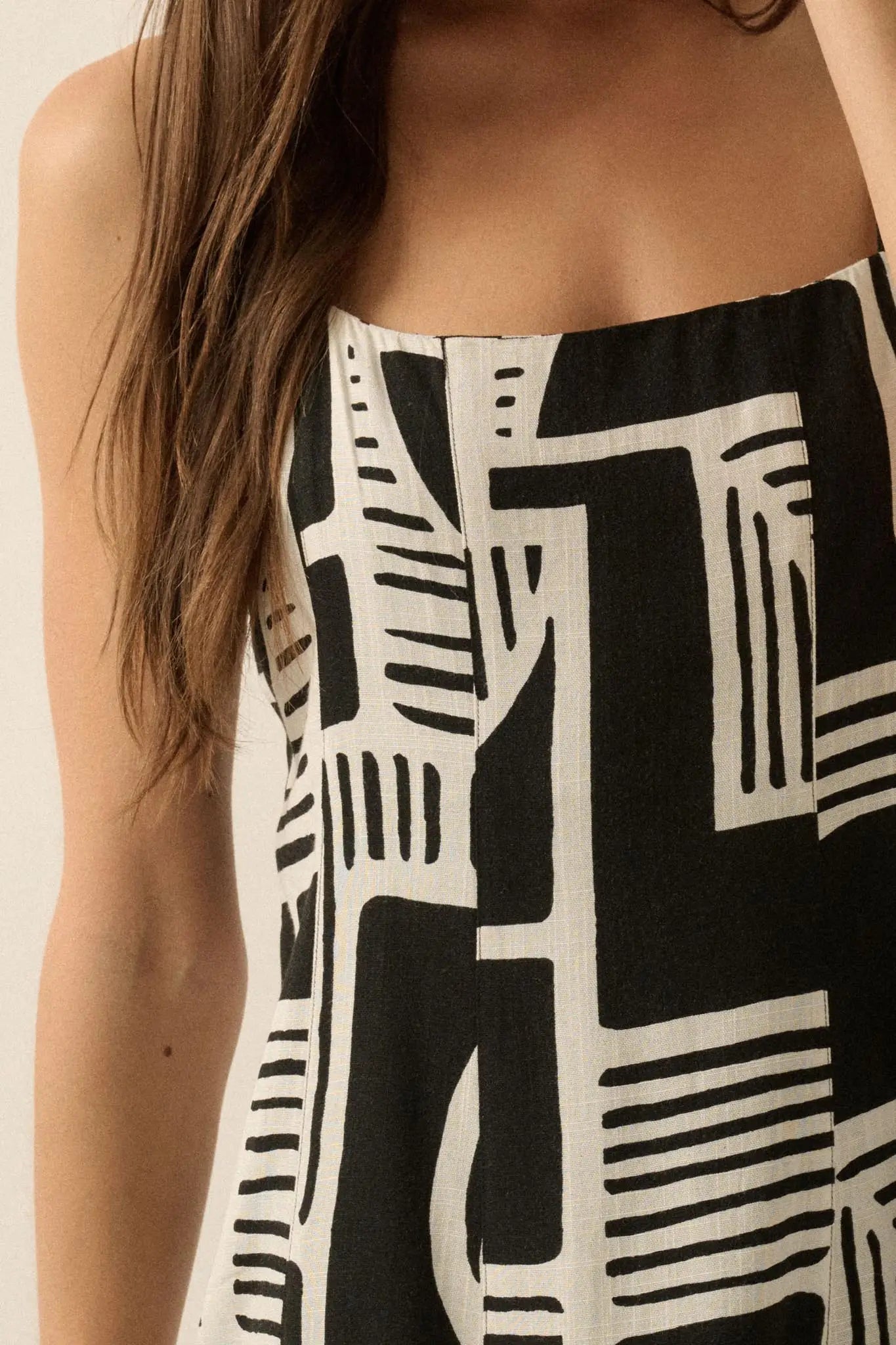 Shape and Form Geo-Print A-Line Mini Dress