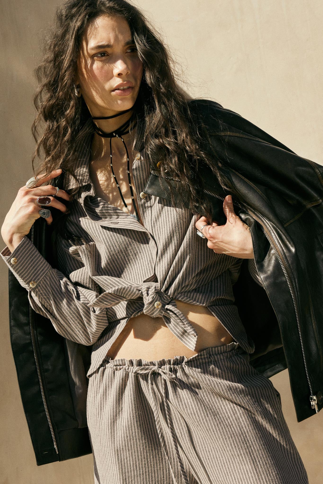 Soul Rider Vegan Leather Oversize Jacket