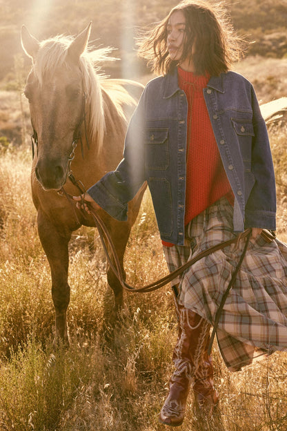Honest Living Washed Denim Pocket Shacket