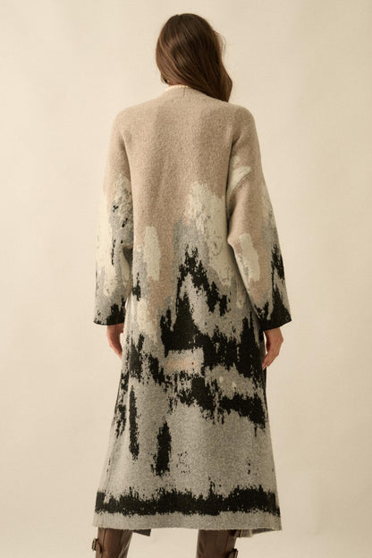 Moving Mountains Landscape Duster Cardigan
