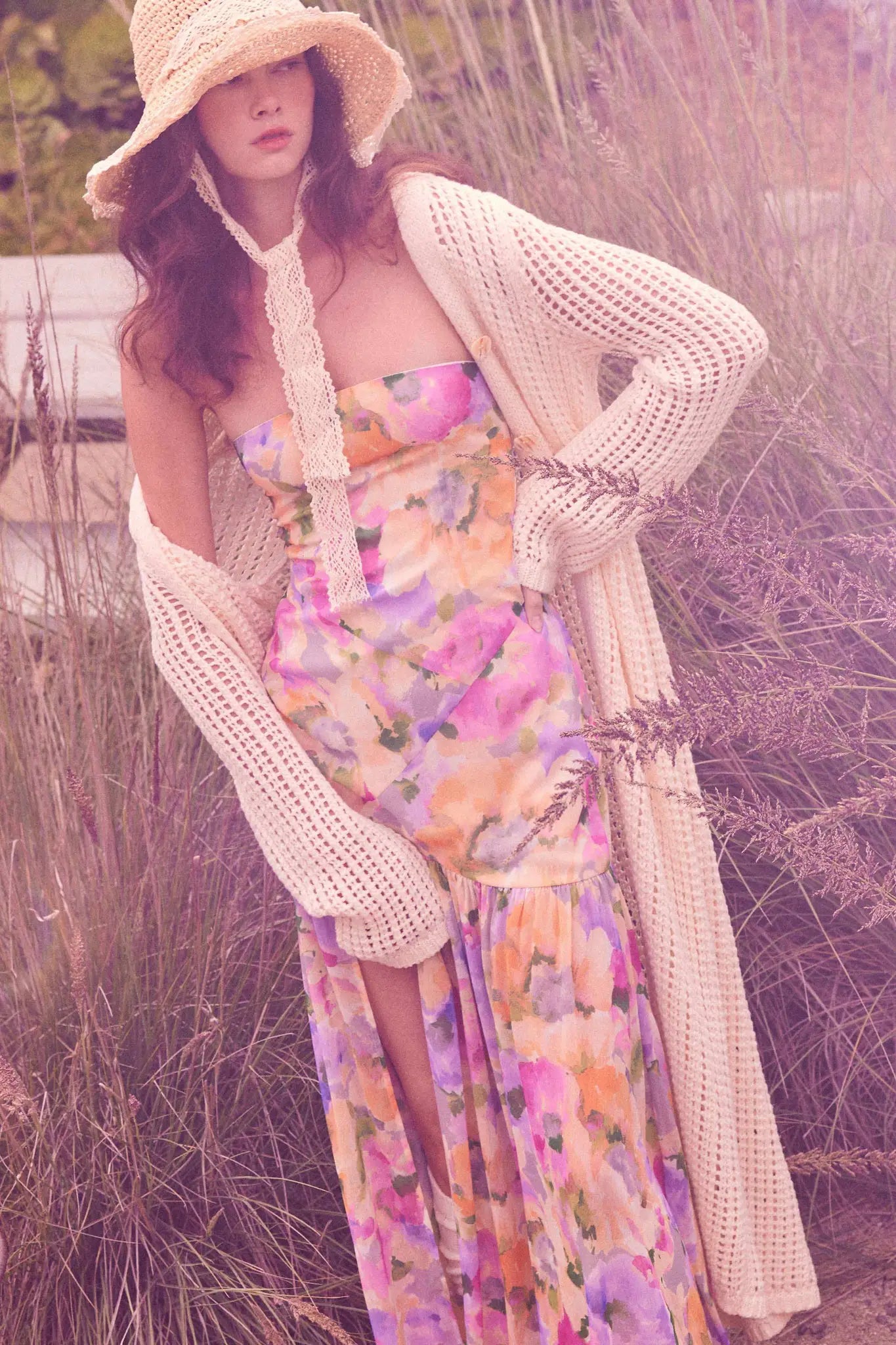Beautiful Truth Crochet Knit Duster Cardigan
