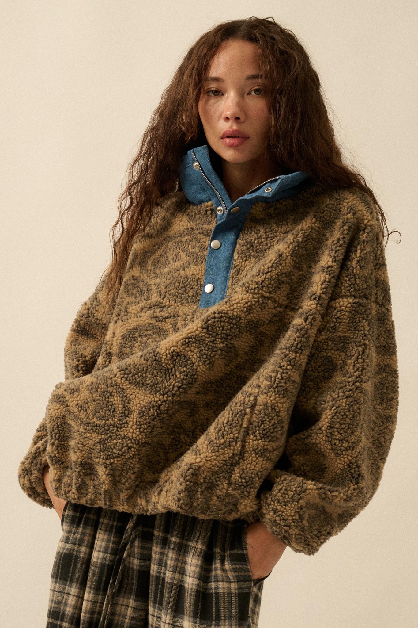 Dare to Dream Paisley Fleece Half-Zip Pullover
