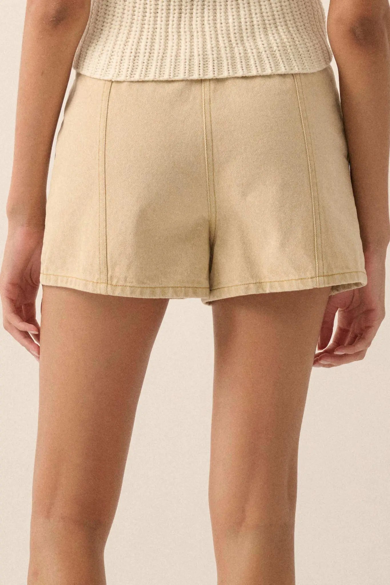 Brand New Day Denim Drawstring Shorts