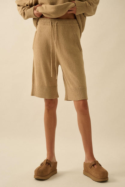 Promise the Label Textured Knit Sweater Shorts