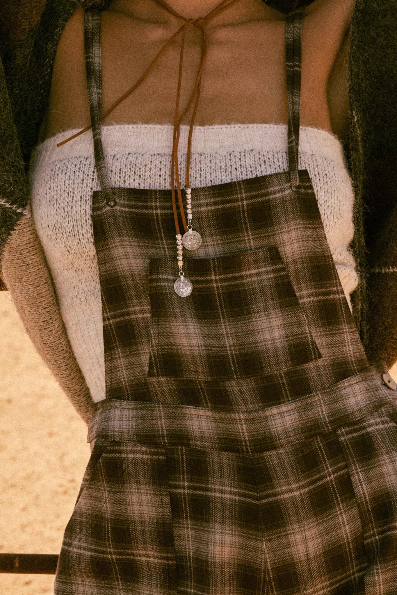 Out of the Woods Plaid Flannel Overall Jumpsuit