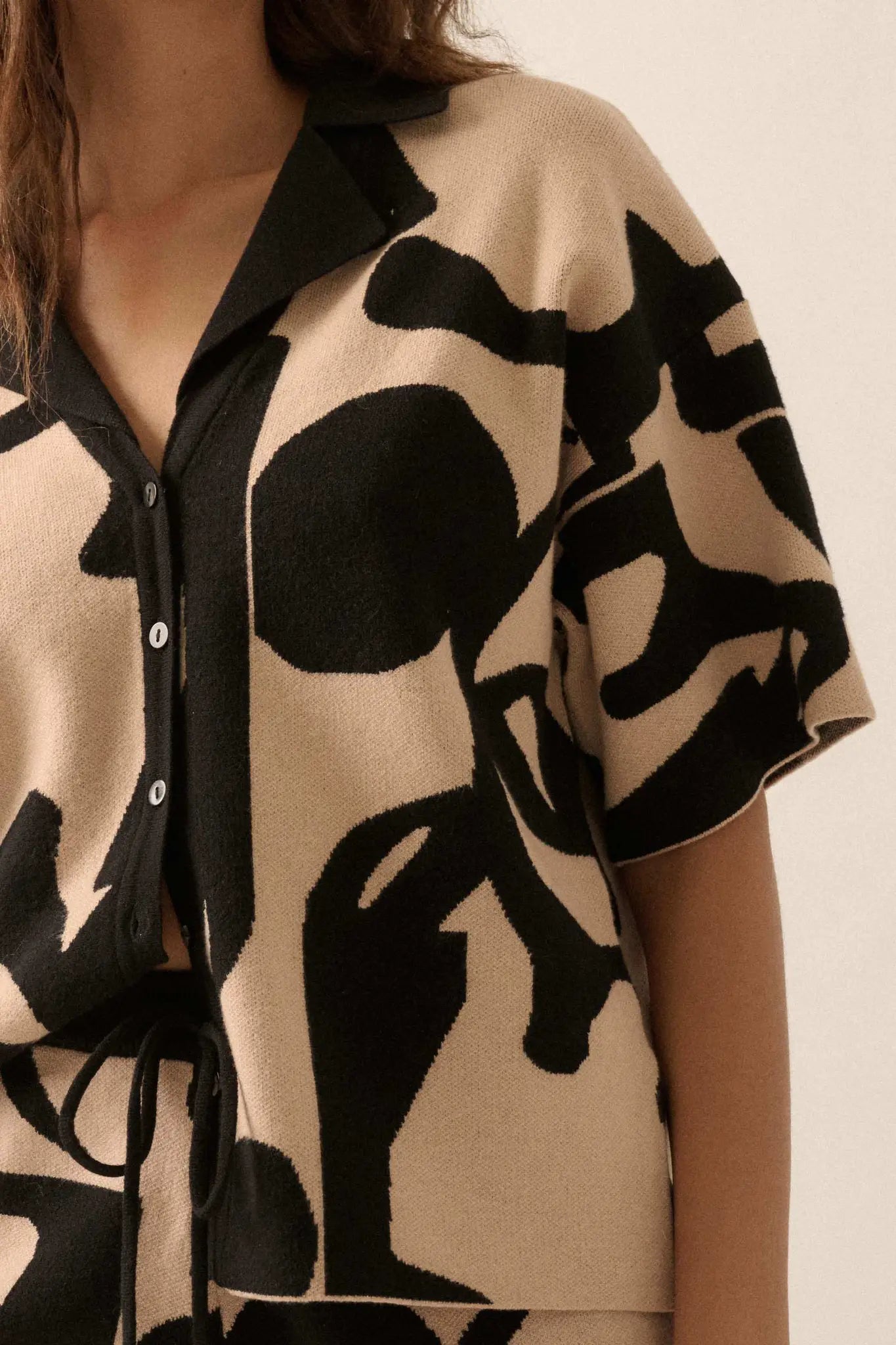 Graphic Garden Floral Jacquard Knit Shirt