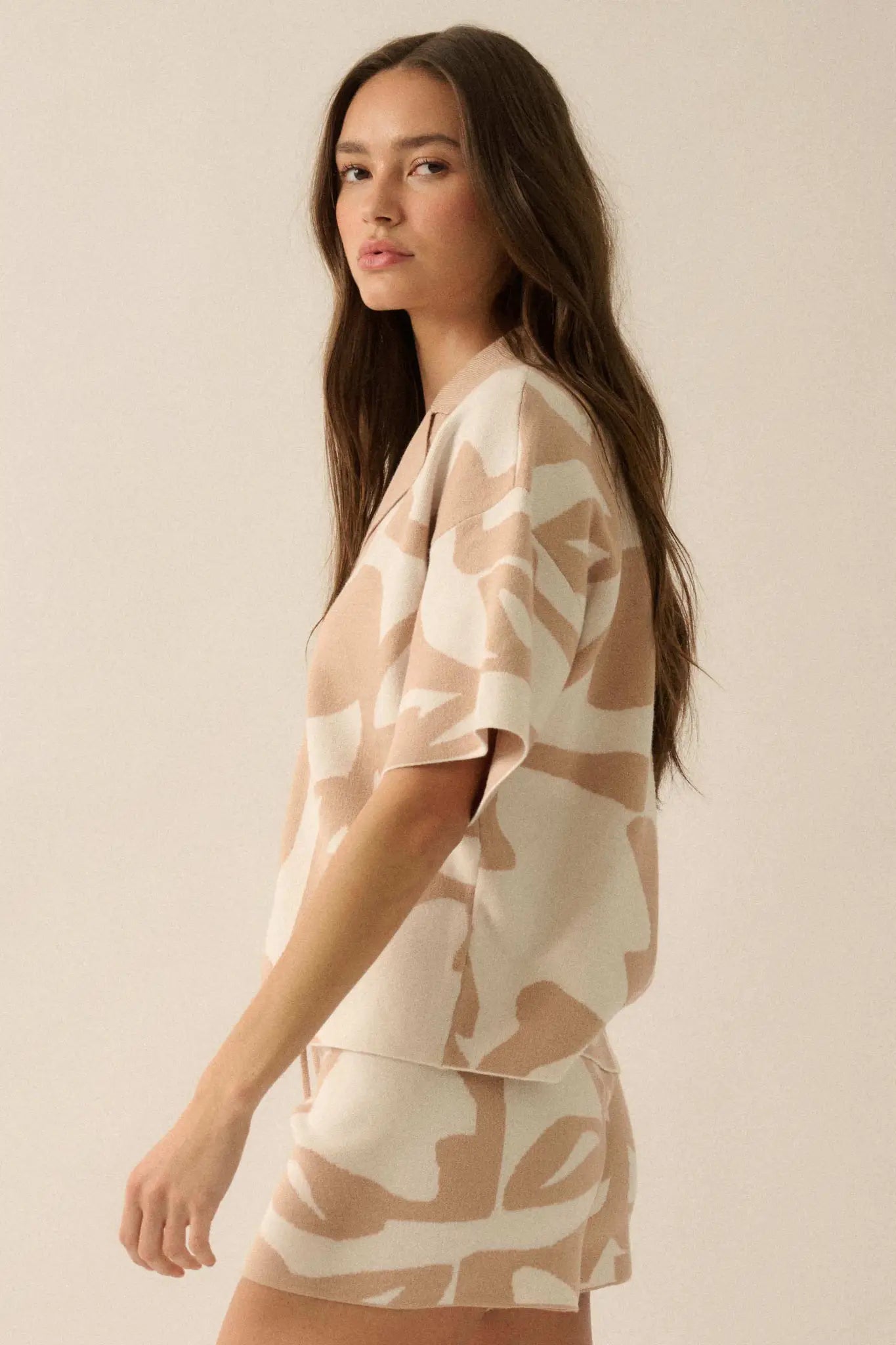 Graphic Garden Floral Jacquard Knit Shirt