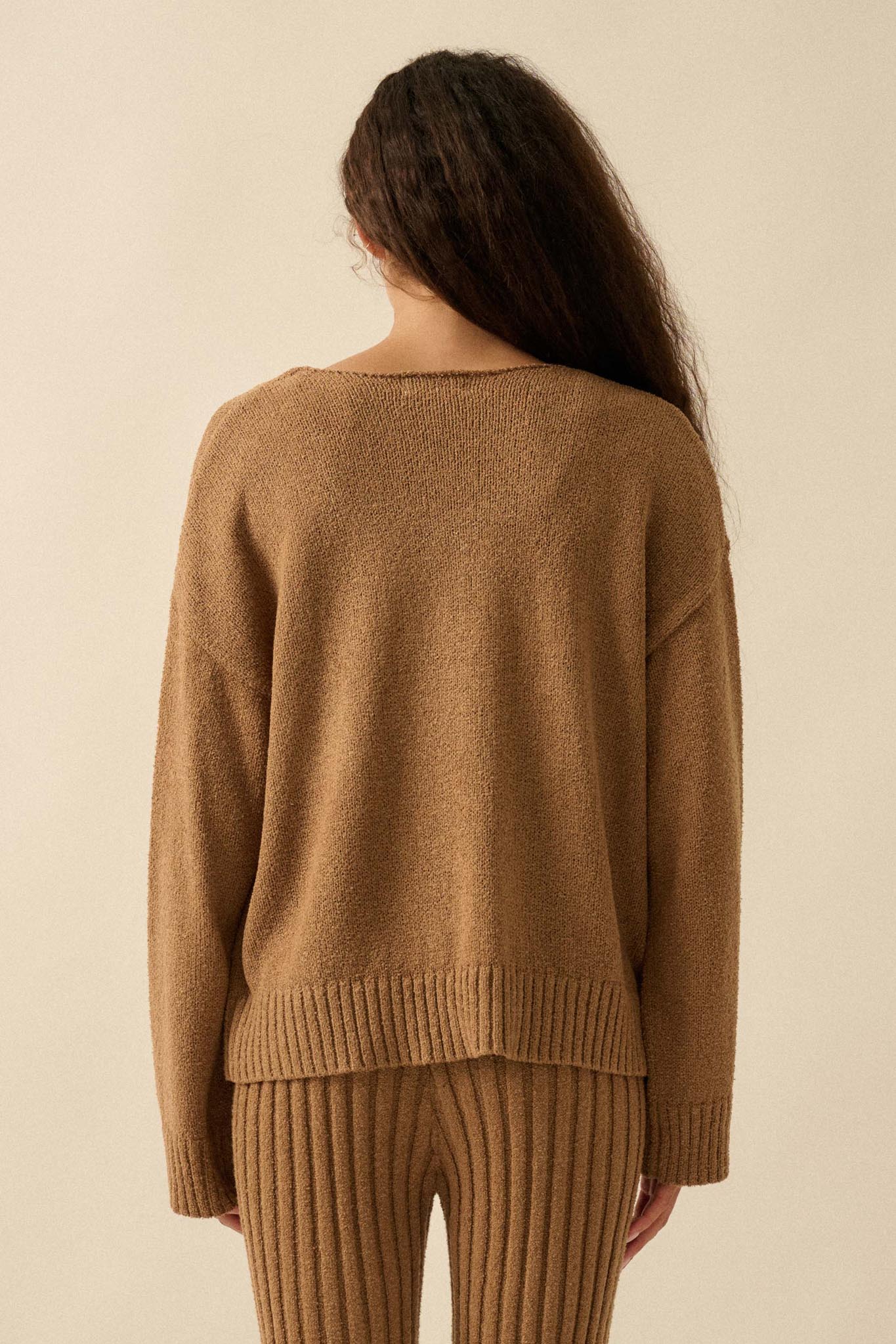 Promise the Label Textured Knit Cardigan and Tank