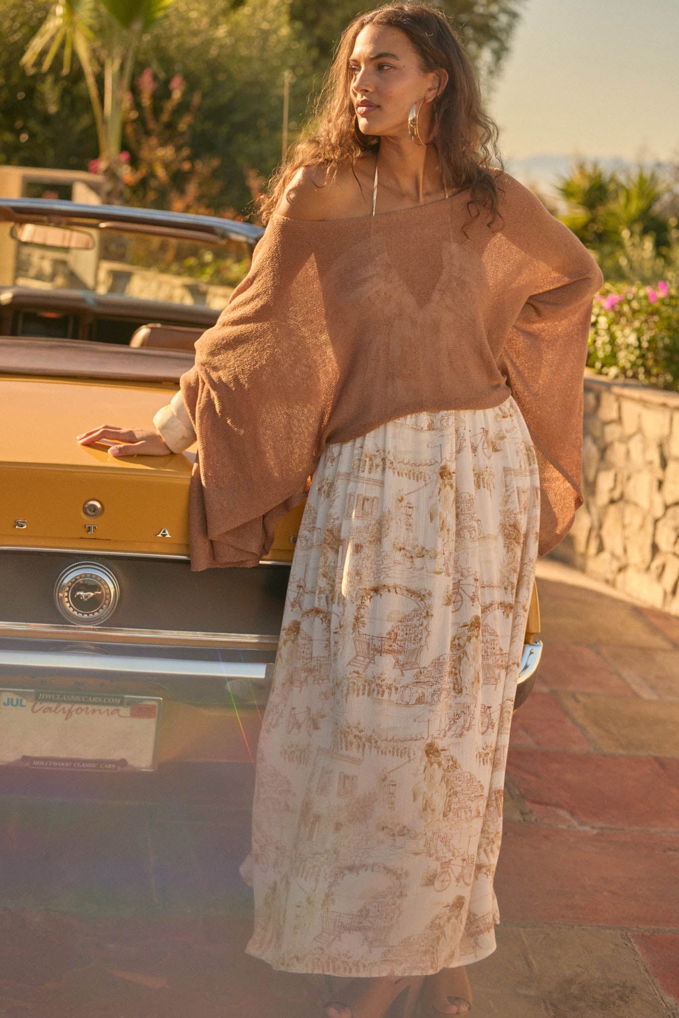 Sheer to Stay Lightweight Knit Poncho Sweater