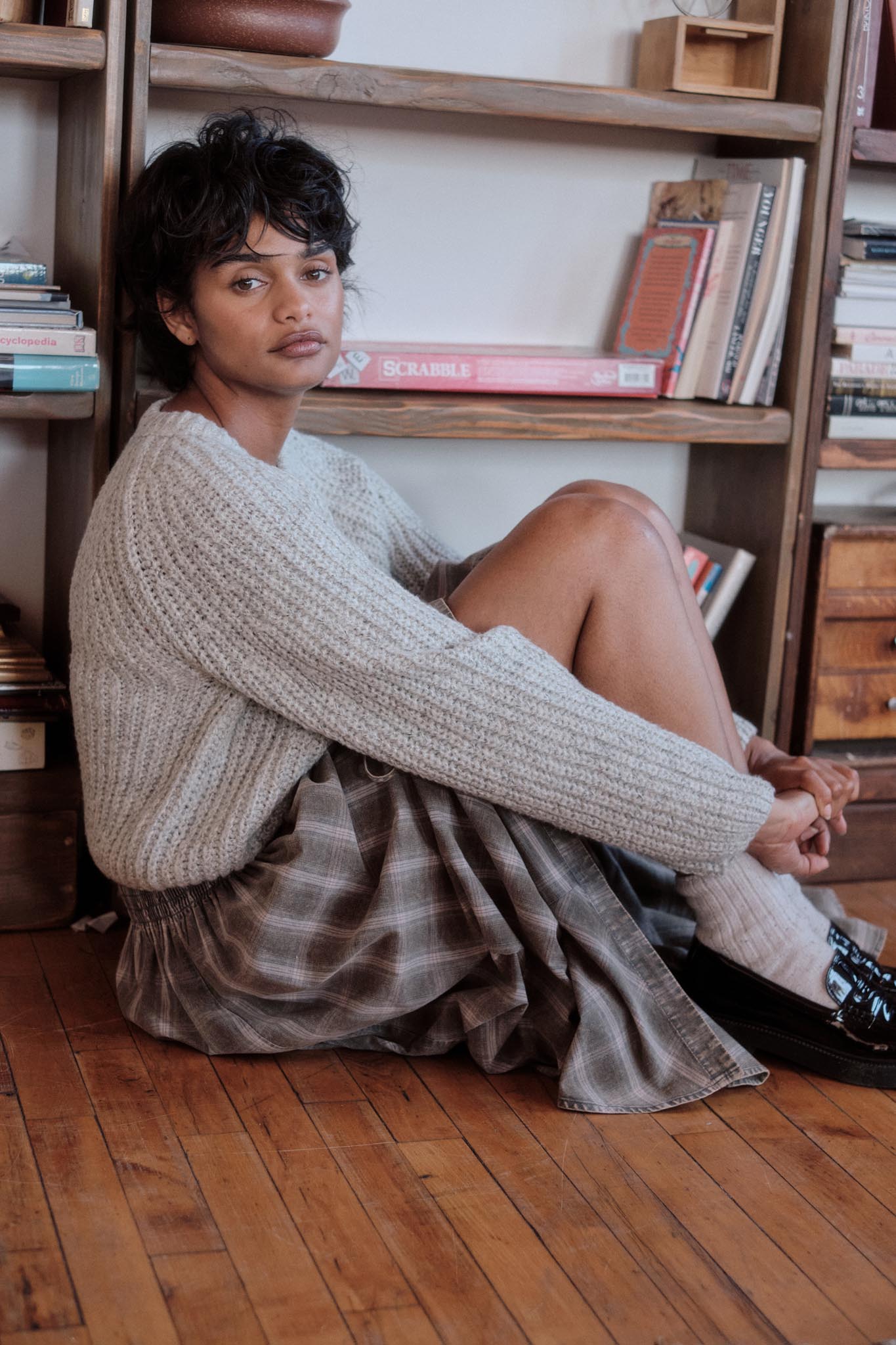 Soft Sunday Ribbed Knit Buttoned V-Neck Cardigan