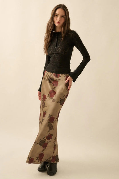 Casual Grace Floral Lace Raglan Henley Top