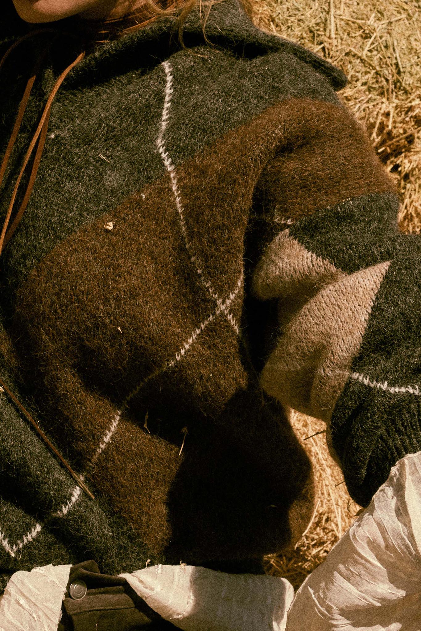 Crossing Paths Argyle Knit Collared Sweater
