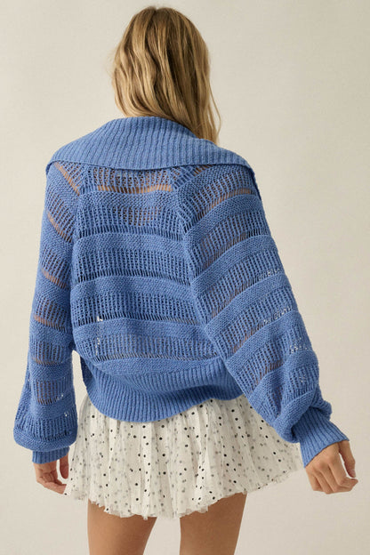 Better Together Crochet-Knit Cardigan and Tank Set