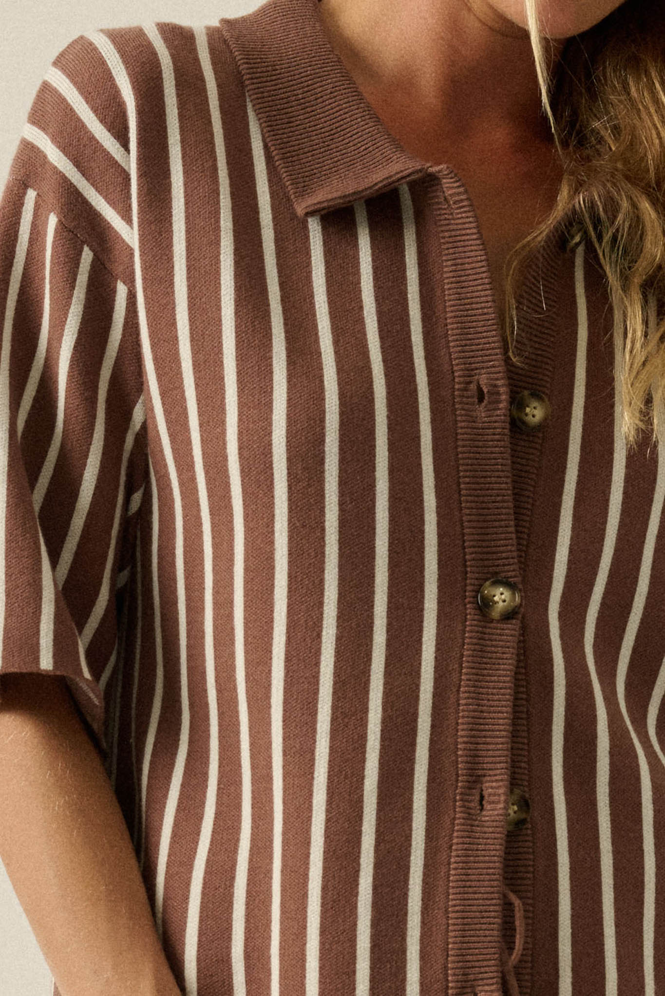 Cabana Club Striped Knit Button-Up Resort Shirt