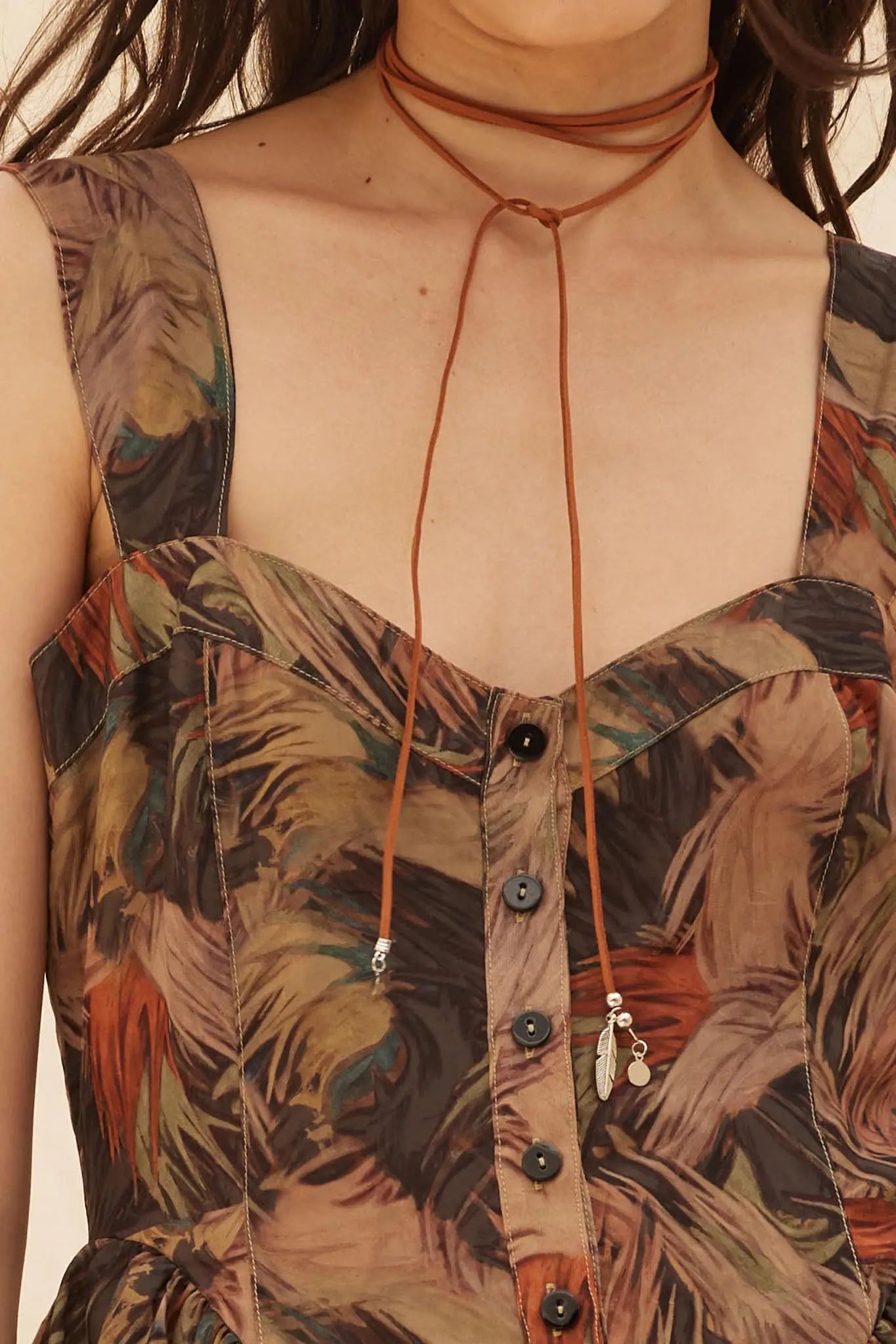 Just Imagine Abstract-Print Tiered Ruffle Romper