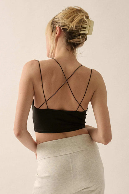 Lifted Fit Layered Cropped Cami Top