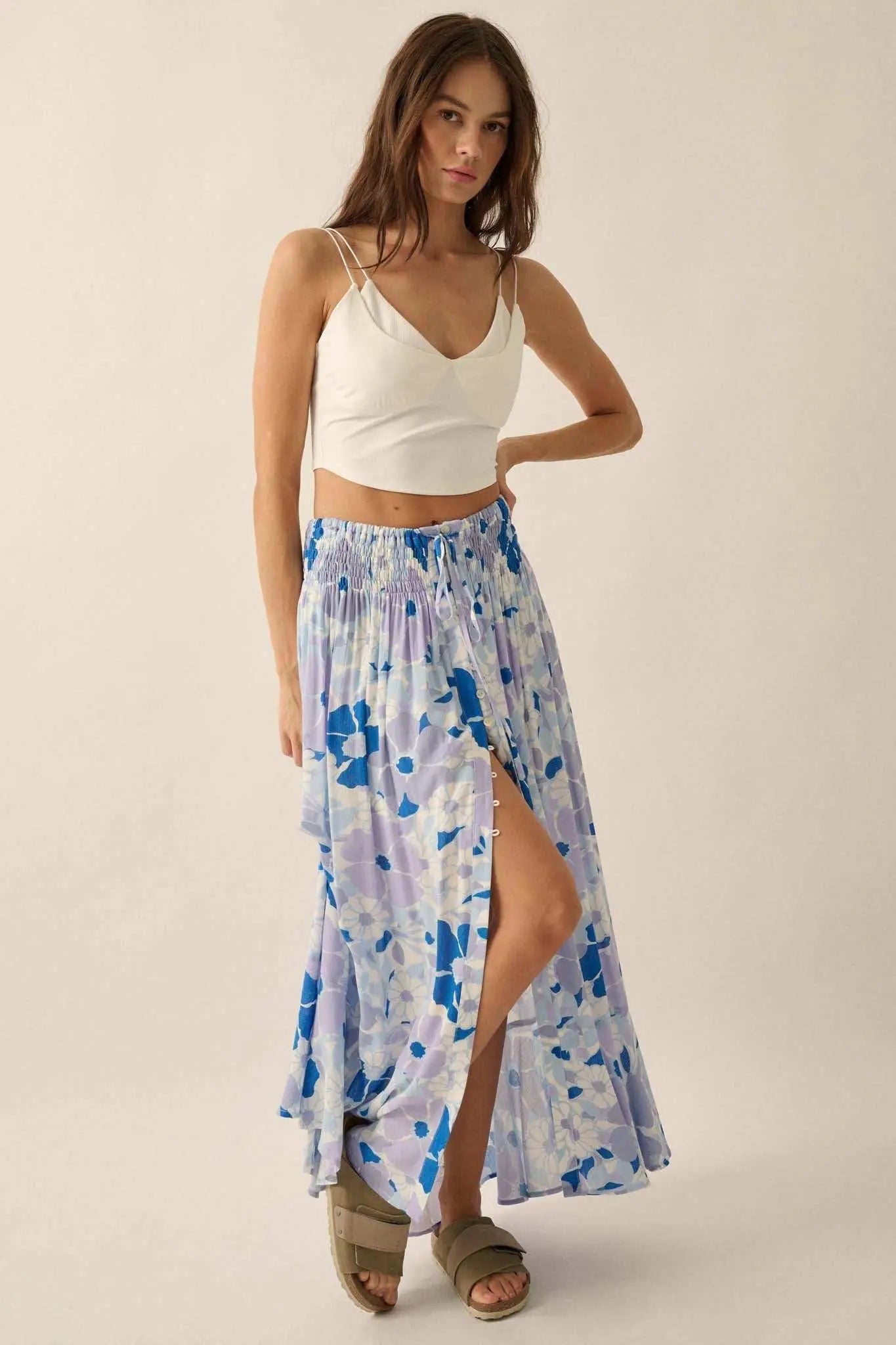 Lifted Fit Layered Cropped Cami Top