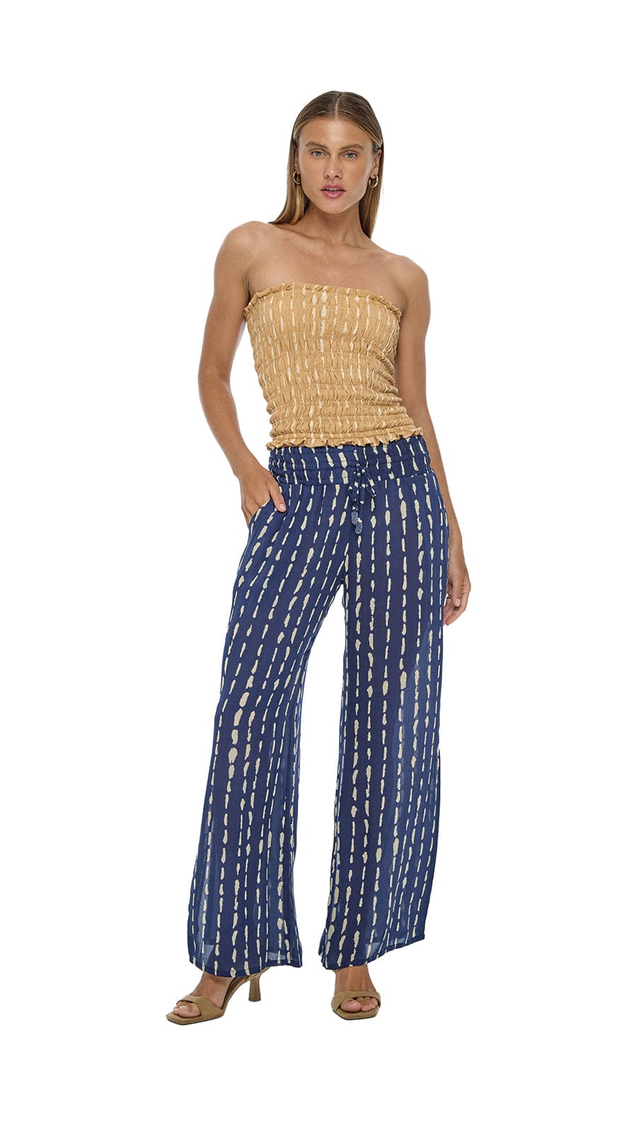 Flor de Malta Pants - Current Navy