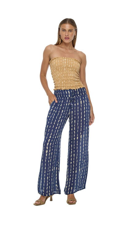 Flor de Malta Pants - Current Navy