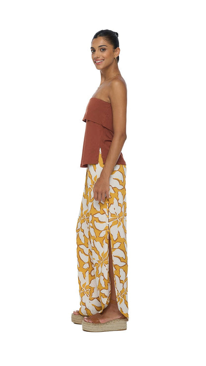 Stairway to Haven Pants - Bloomtide Amber